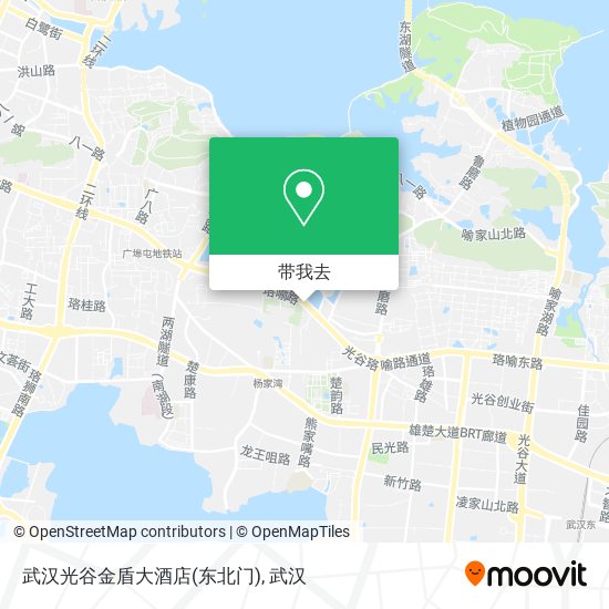武汉光谷金盾大酒店(东北门)地图