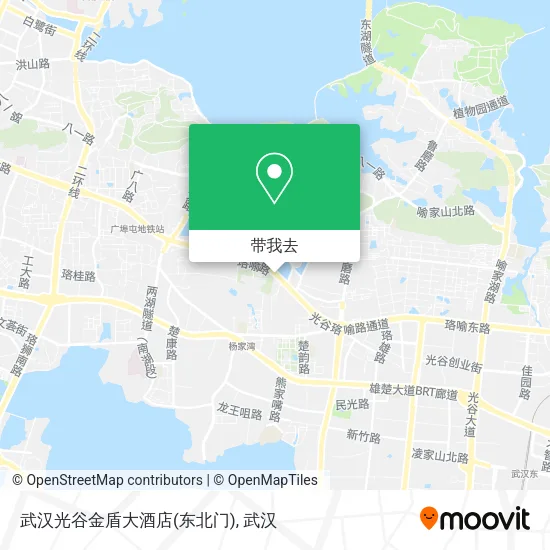 武汉光谷金盾大酒店(东北门)地图