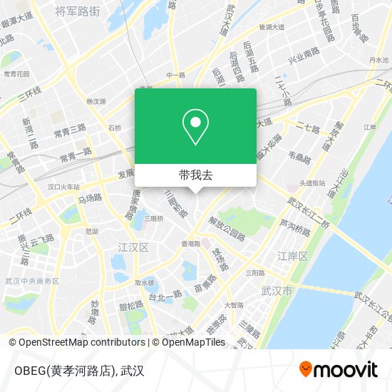 OBEG(黄孝河路店)地图