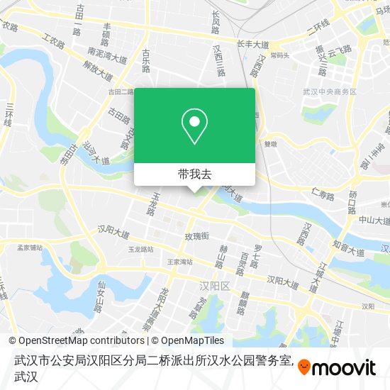武汉市公安局汉阳区分局二桥派出所汉水公园警务室地图