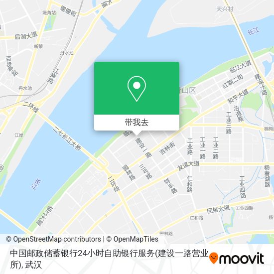 中国邮政储蓄银行24小时自助银行服务(建设一路营业所)地图