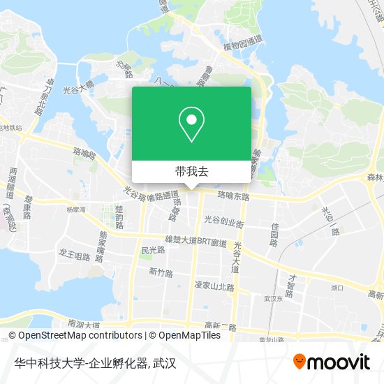 华中科技大学-企业孵化器地图