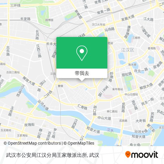 武汉市公安局江汉分局王家墩派出所地图