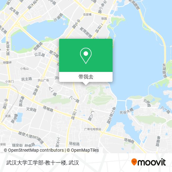 武汉大学工学部-教十一楼地图