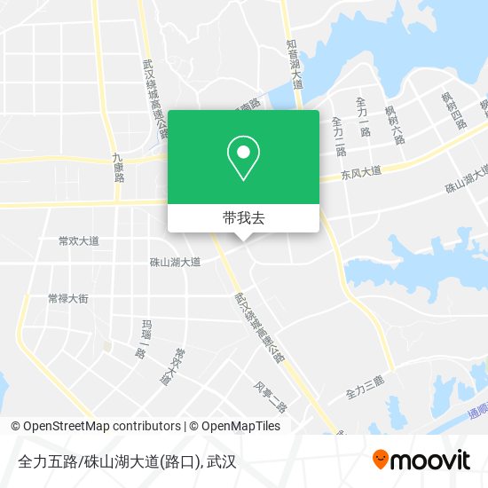 全力五路/硃山湖大道(路口)地图