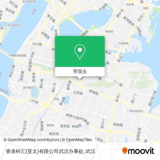 香港科汇(亚太)有限公司武汉办事处地图