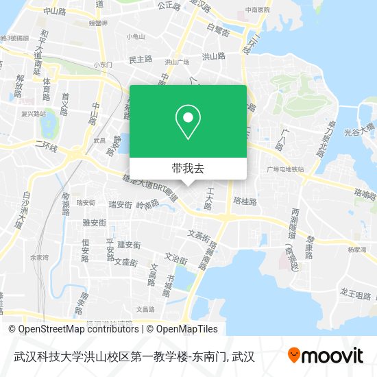 武汉科技大学洪山校区第一教学楼-东南门地图