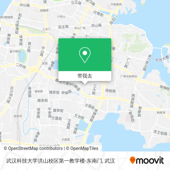 武汉科技大学洪山校区第一教学楼-东南门地图