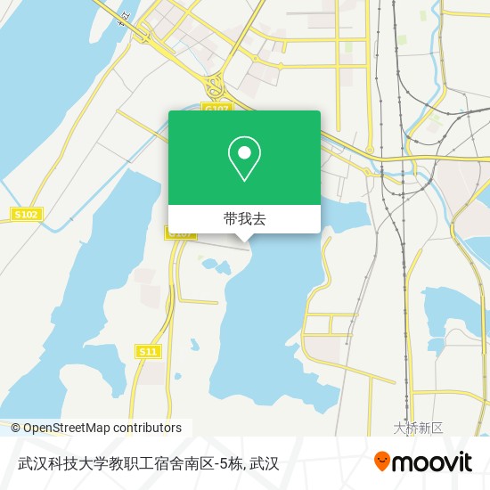武汉科技大学教职工宿舍南区-5栋地图