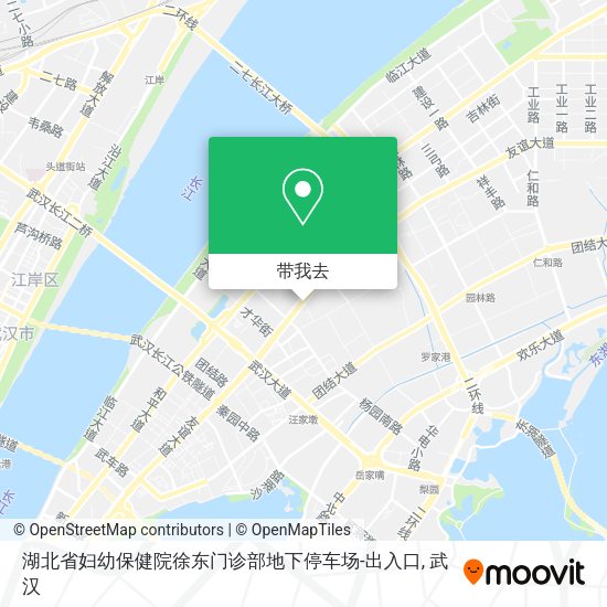 湖北省妇幼保健院徐东门诊部地下停车场-出入口地图