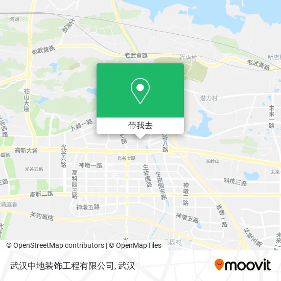 武汉中地装饰工程有限公司地图
