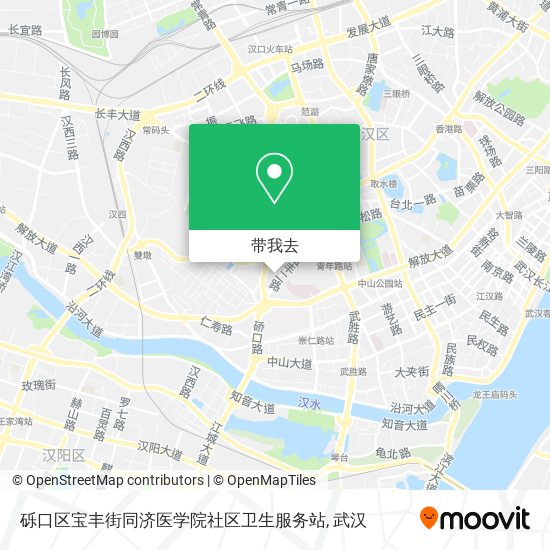 砾口区宝丰街同济医学院社区卫生服务站地图