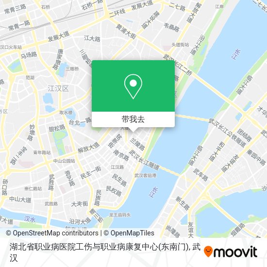 湖北省职业病医院工伤与职业病康复中心(东南门)地图
