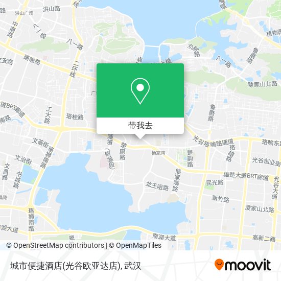 城市便捷酒店(光谷欧亚达店)地图