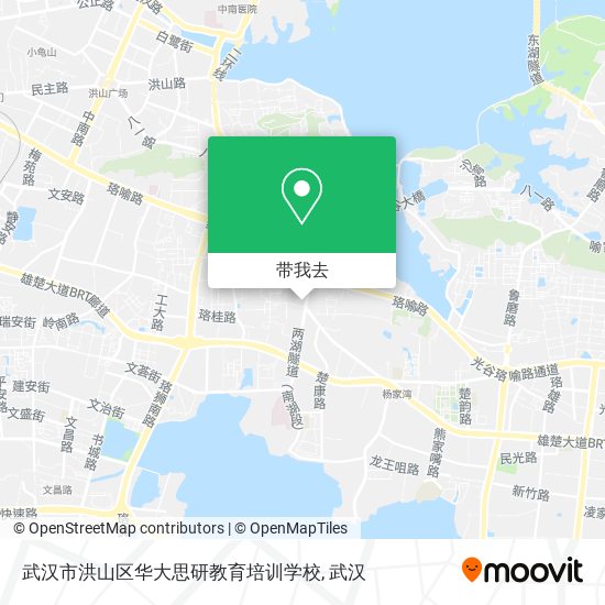 武汉市洪山区华大思研教育培训学校地图