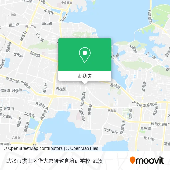 武汉市洪山区华大思研教育培训学校地图