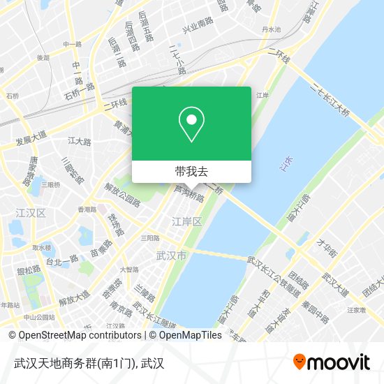 武汉天地商务群(南1门)地图
