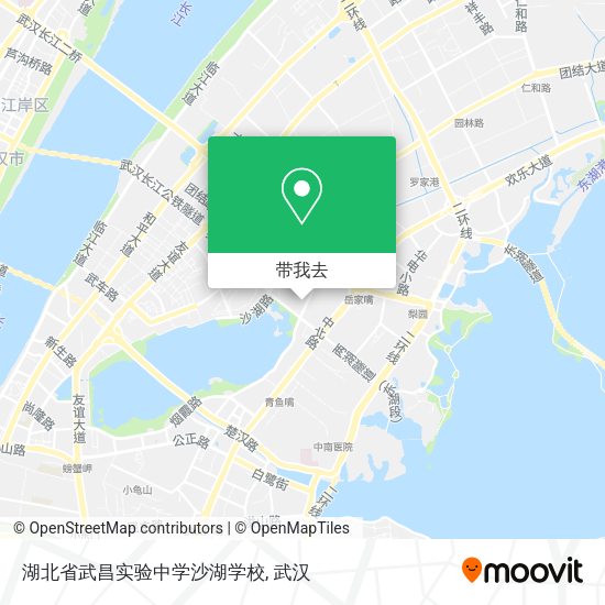 湖北省武昌实验中学沙湖学校地图