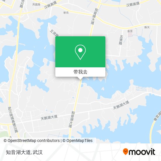 知音湖大道地图
