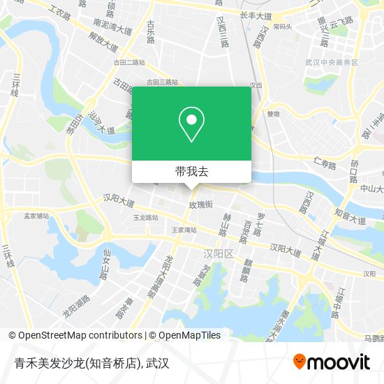 青禾美发沙龙(知音桥店)地图