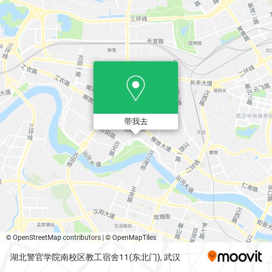 湖北警官学院南校区教工宿舍11(东北门)地图