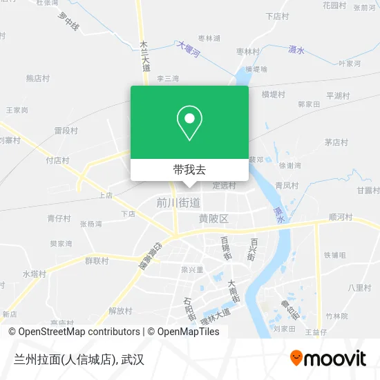 兰州拉面(人信城店)地图