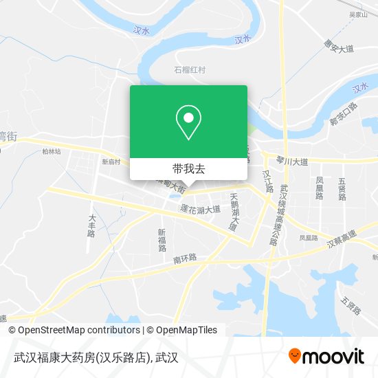 武汉福康大药房(汉乐路店)地图