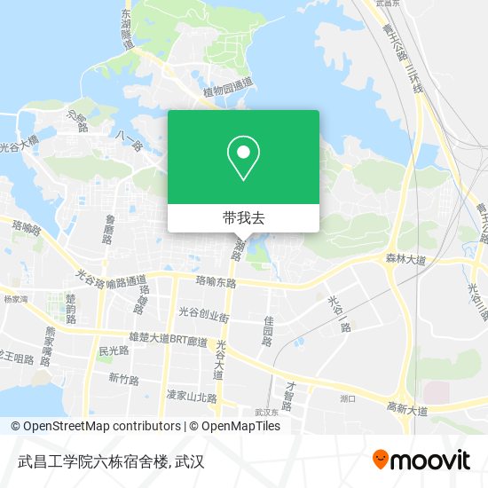 武昌工学院六栋宿舍楼地图
