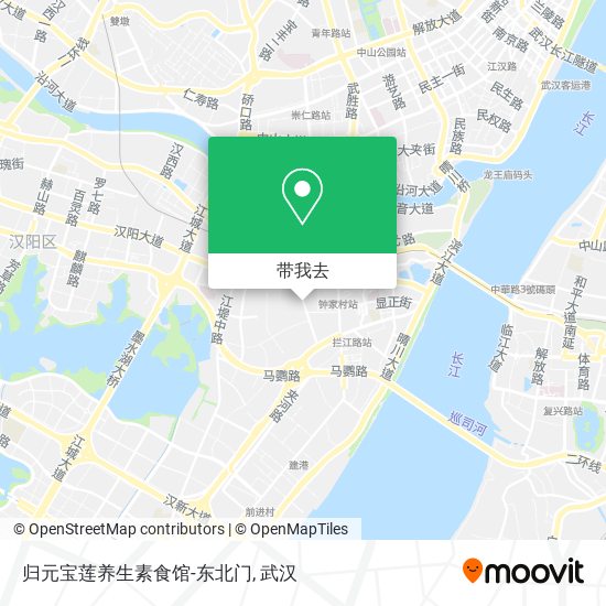 归元宝莲养生素食馆-东北门地图