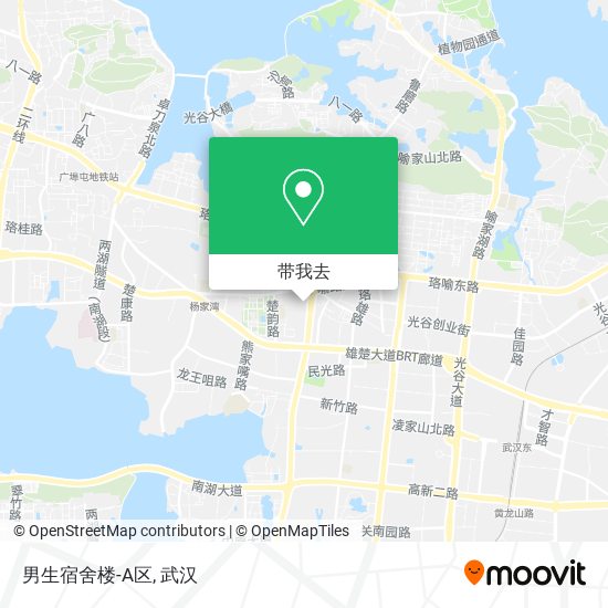 男生宿舍楼-A区地图