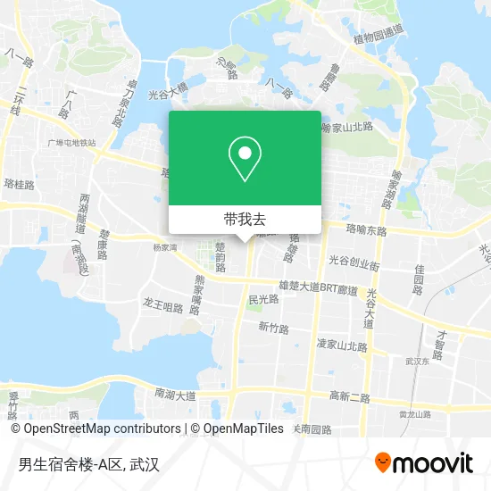 男生宿舍楼-A区地图