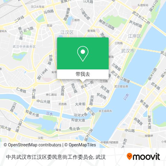 中共武汉市江汉区委民意街工作委员会地图