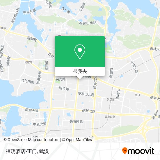 禧玥酒店-正门地图