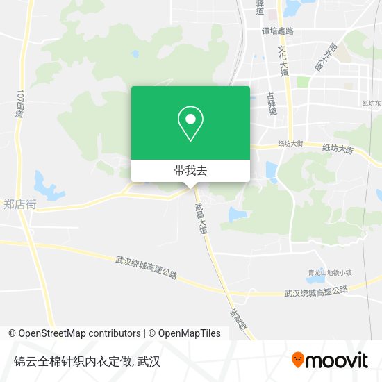 锦云全棉针织内衣定做地图