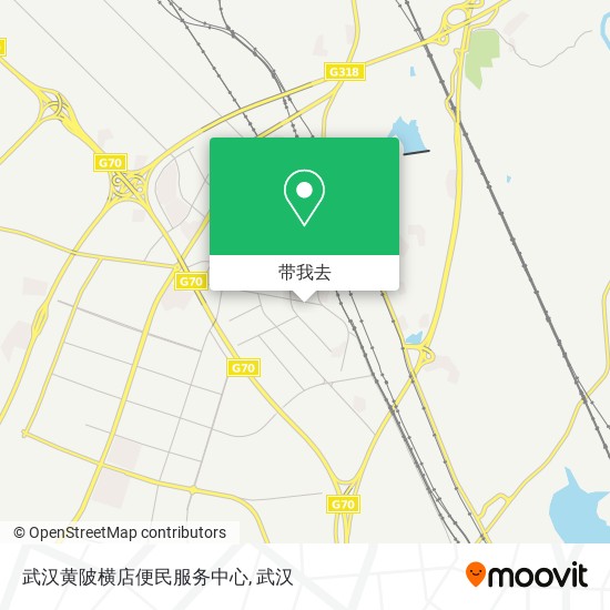 武汉黄陂横店便民服务中心地图