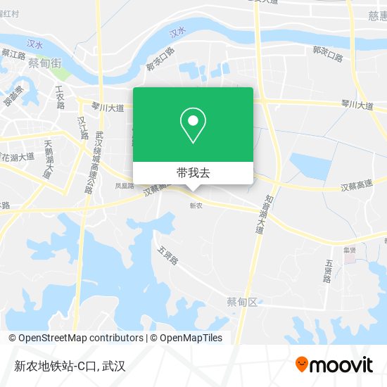 新农地铁站-C口地图