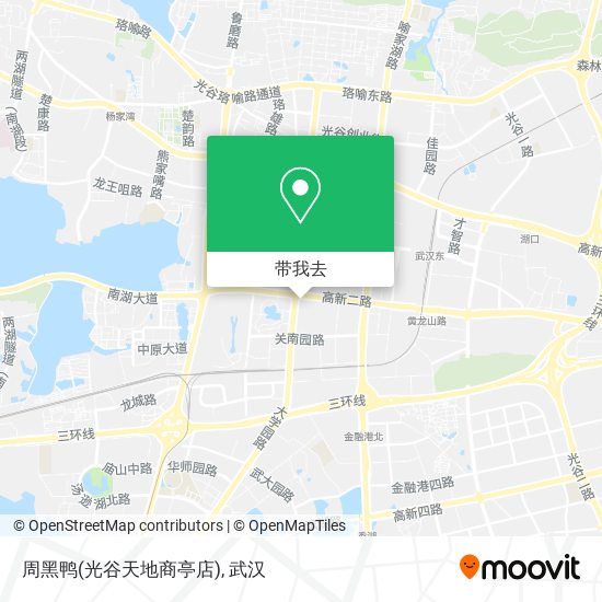 周黑鸭(光谷天地商亭店)地图