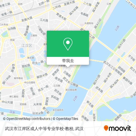 武汉市江岸区成人中等专业学校-教校地图
