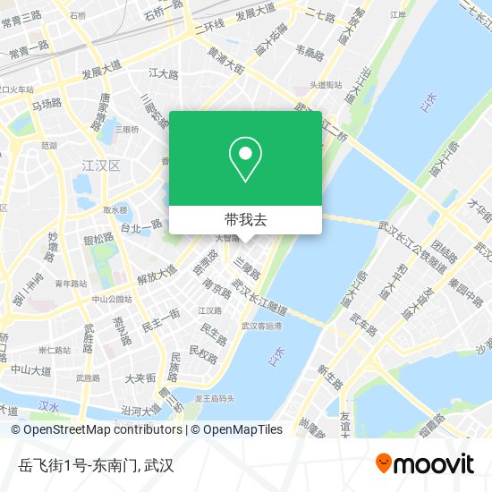 岳飞街1号-东南门地图