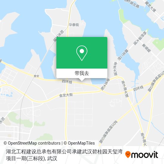 湖北工程建设总承包有限公司承建武汉碧桂园天玺湾项目一期(三标段)地图
