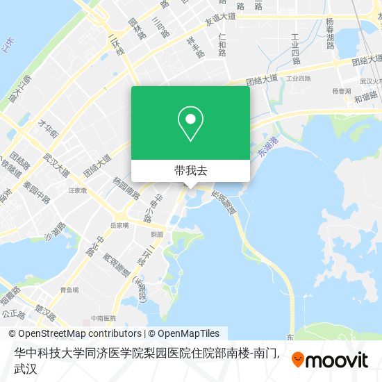 华中科技大学同济医学院梨园医院住院部南楼-南门地图