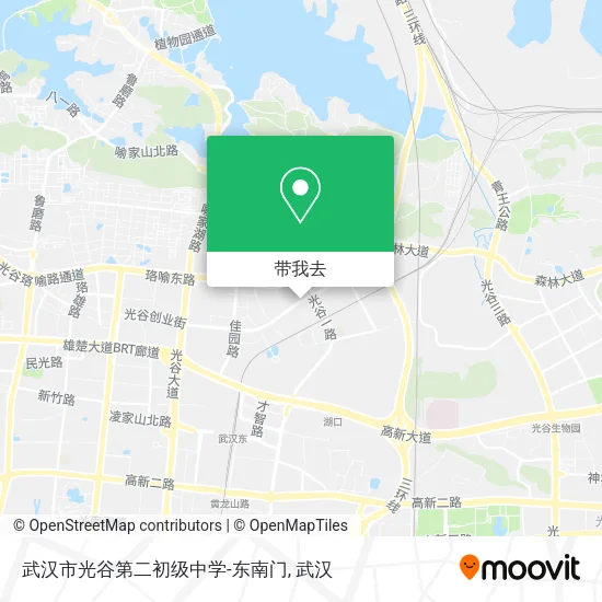 武汉市光谷第二初级中学-东南门地图