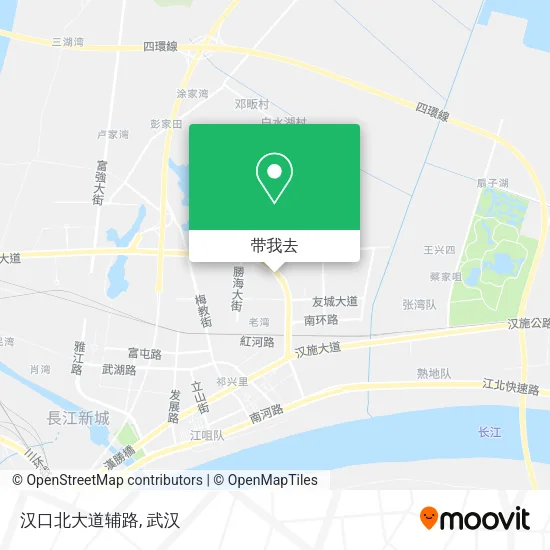 汉口北大道辅路地图