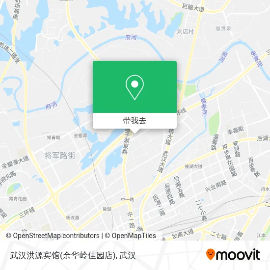 武汉洪源宾馆(余华岭佳园店)地图