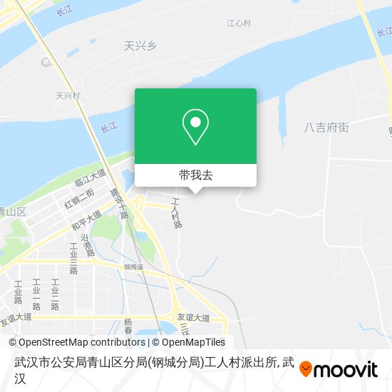 武汉市公安局青山区分局(钢城分局)工人村派出所地图