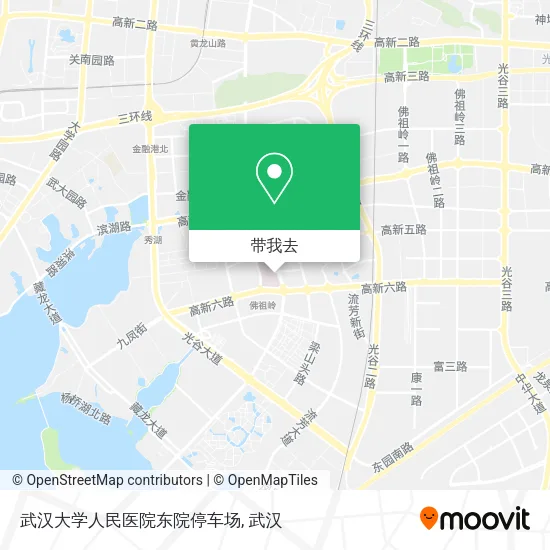 武汉大学人民医院东院停车场地图