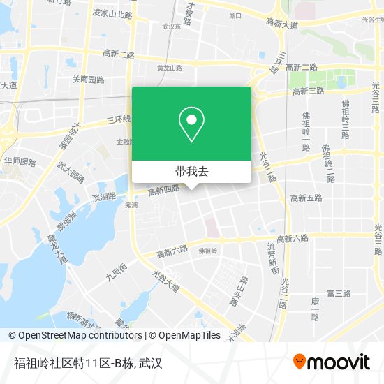 福祖岭社区特11区-B栋地图