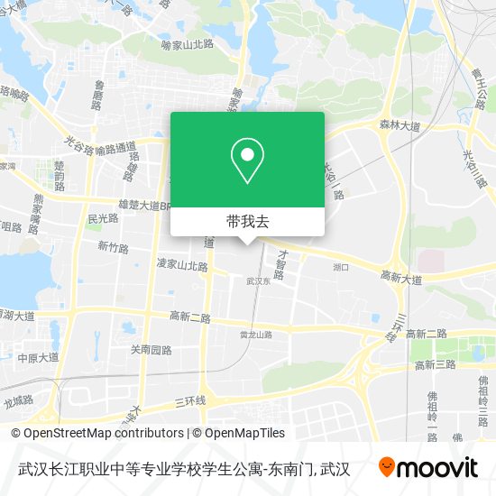 武汉长江职业中等专业学校学生公寓-东南门地图