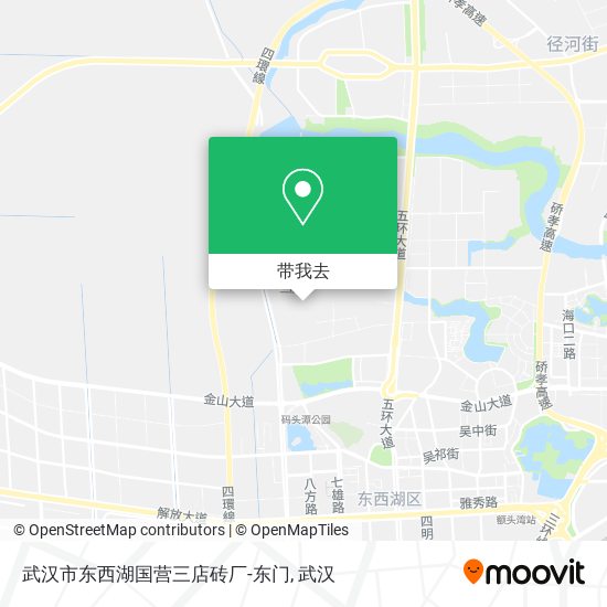 武汉市东西湖国营三店砖厂-东门地图