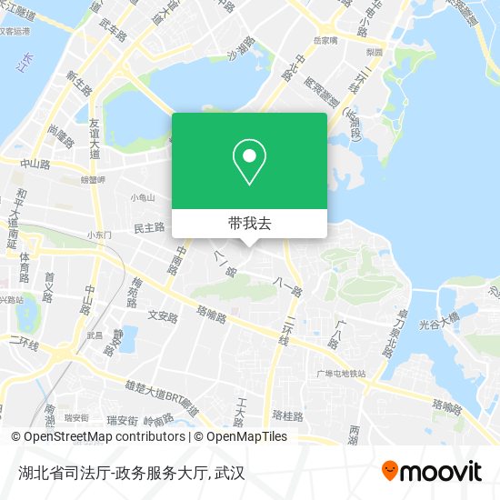 湖北省司法厅-政务服务大厅地图